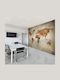 Fototapete Wand Map Selbstklebende Vinyl 135x270cm