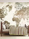 Fototapete Wand Worldwide Map Selbstklebendes Vinyl 135x270cm