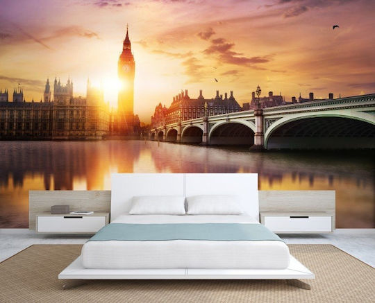 Wall Photo Wallpaper Sunset in London Embossed 350x270cm