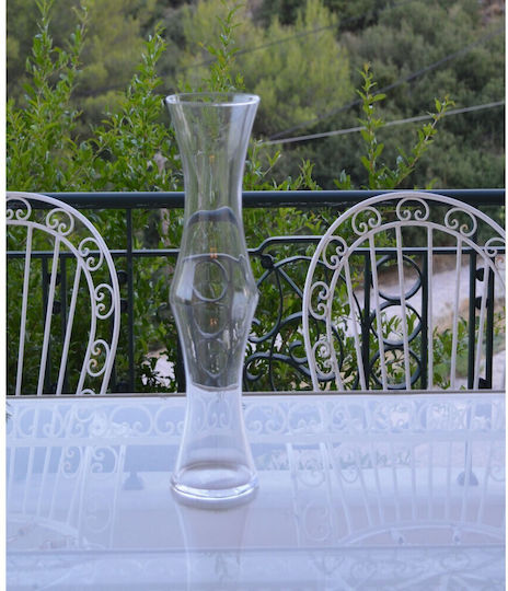 Glass Vase Bamboo Shape 50x12 Cm