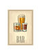 Πινακίδα Bar 20χ14 25χ18 30χ21 Beige