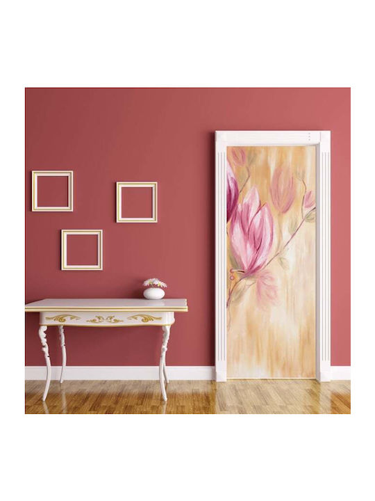 Αυτοκόλλητο Πόρτας Hand Painting Flower 70x170cm