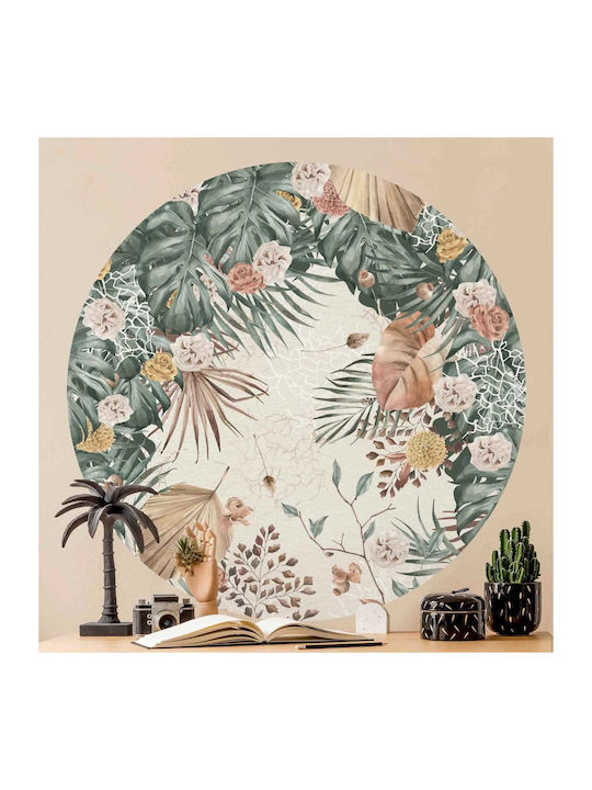 Wall Sticker Dried Flowers Ferns 100x100cm