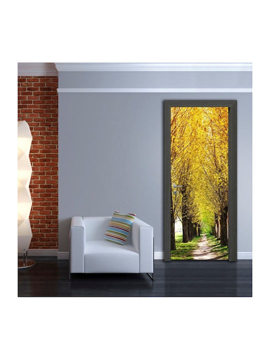Autumn Path Door Sticker 70x210cm