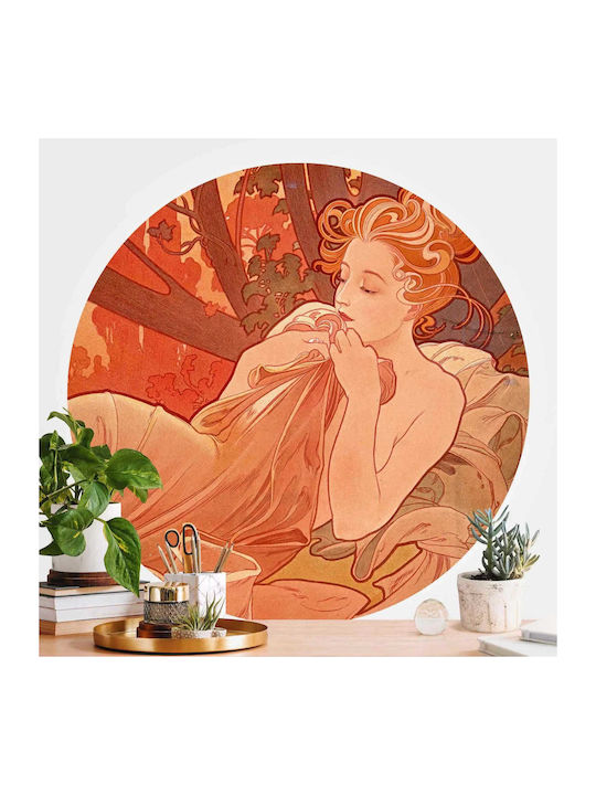 Wall Sticker Alfons Mucha Twilight 70x70cm