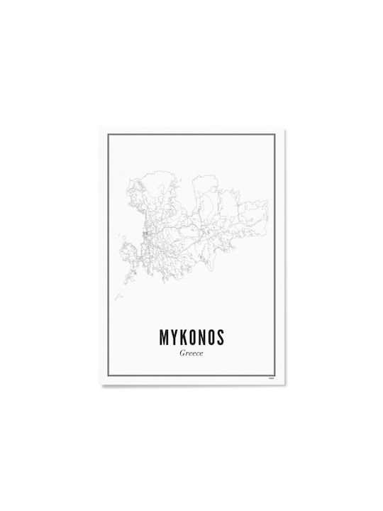 Mykonos Poster A4 21 X 30cm