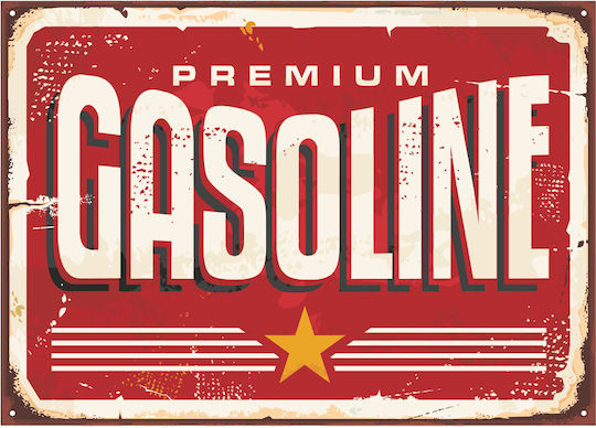 Wanddekoration Gasoline 20x14