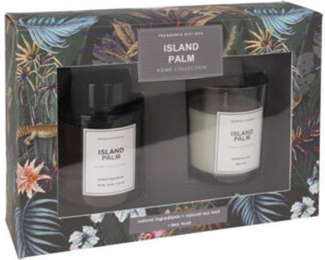 Αρωματικό Σετ Δώρου Διαχυτή Κερί "home Collection" Island Palm