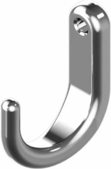 Стенна Закачалка Едно Място Кука Метал Inox A4 M8370 M8370