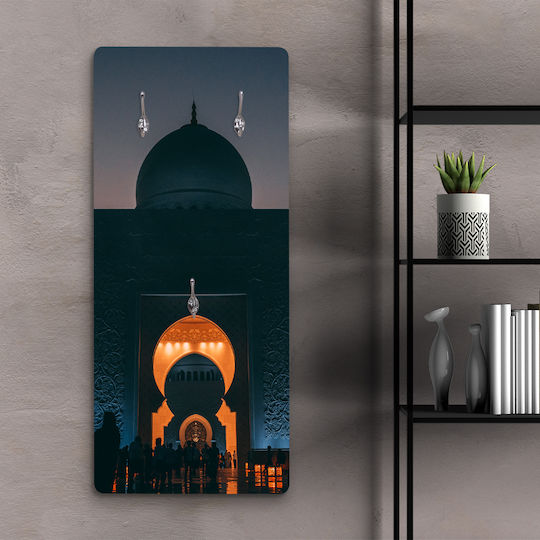 Echibată Agățători de Perete Mega Templul Sheikh Zayed Abu Dhabi 40x90cm 16mm Imprimare UV Agățătoare Nichel Placaj Marin