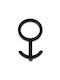 Wall Hanger Metal Hook Large Black Matte 6x10x3cm A1050 Frans