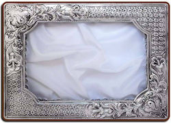 Silver Rectangular Wedding Crown Case Straw 29x23cm