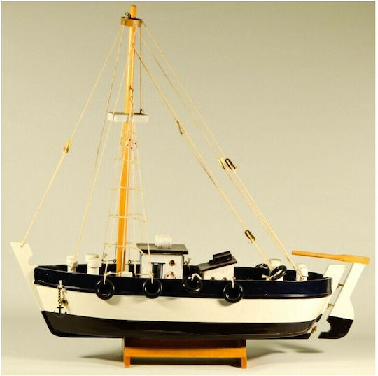Miniatură Decorativă Din Lemn Navă 43cm