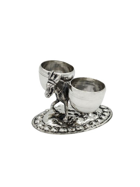Silver Donkey Miniature 7.5x6.5x4.5cm Dep00223