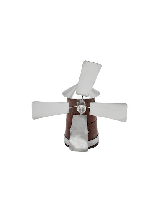 Silver Windmill Miniature 10.5x10.5cm Dep00178