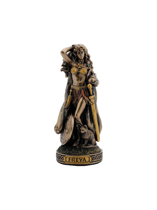 Freya Freya Scandinavian Goddess Miniature Statuette Electrolyzed Bronze Veronese