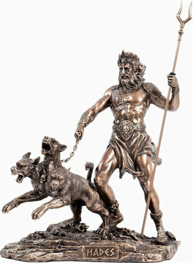 Hades Statue Electrolysis Bronze Veronese 20cm X 17.5cm