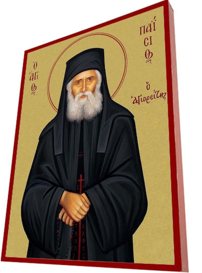 Αγιος Παϊσιος – Κλασική Βυζαντινή Εικόνα Κεραμιδί Ρίγα 19cm