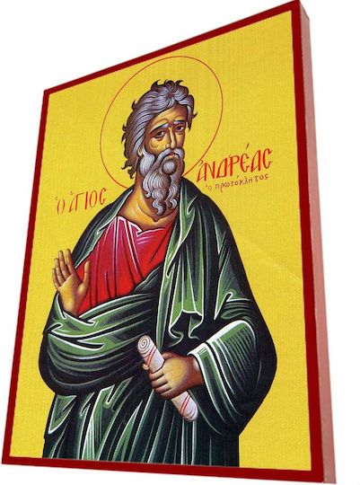 Αγιος Ανδρεας – Κλασική Βυζαντινή Εικόνα Κεραμιδί Ρίγα 28cm