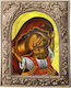 Holy Mary Kardiotissa – Gold-Plated Ceramic Religious Icon 23cm