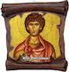 Saint Panteleimon Ceramic Wall or Table Icon Papyrus Tile 18cm