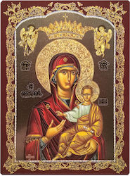 S&K Saint Icon Panagia Odigitria Wooden 6.5x9.5cm