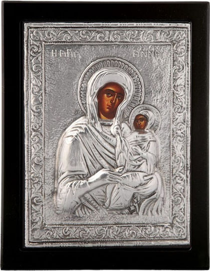 Saint Icon Agia Anna 19x24 Made of Noble Metals Has Undergone Special Treatment Remains Unchanged Over Time