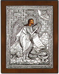 Heiligenikone Johannes der Täufer Silber 925° 23 X 17 cm Heiligenikone Johannes der Täufer Silber 925° 23 X 17 cm