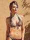 Bikini Top C Cup With Padding Animal Print