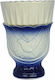 Vigilölampen Tischplatte Keramik Weiß-Blau 11x7,5cm