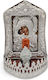 Vigil Oil Lamp Icon Electric 19x14 Panagia Christos