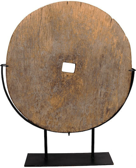 Επιδαπέδιο Διακοσμητικό Ρόδα Ξύλο 88x73x20,5cm