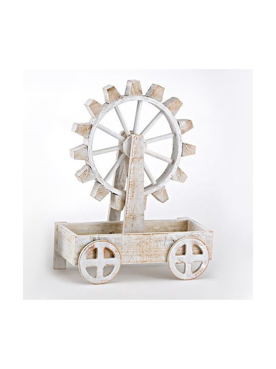 Holz Vintage Dekoratives Wagen-Mühle 17569