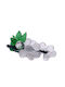 Crystal Grape Decorative 8x3cm White