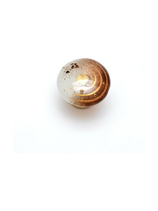 Ciupercă Din Sticlă Handmade Kallisti ''Iris'' Maro 7x8,5