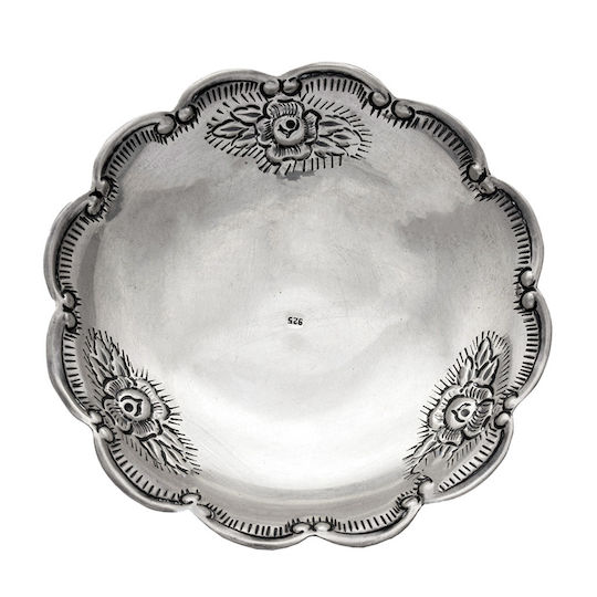 Silver Bowl 11x11x3cm Mpo00330