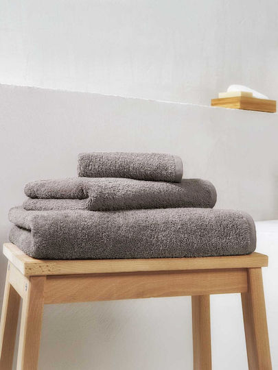 Bath Towels Set 3 pcs 440gsm 30x30+50x90+65x130 Pebble
