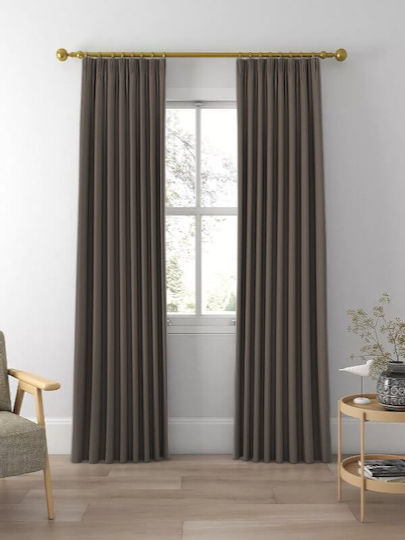 Κουρτίνα Blackout-συσκότισης Πούρου Silk Touch Τρέσα Γαρύφαλλο 285x280
