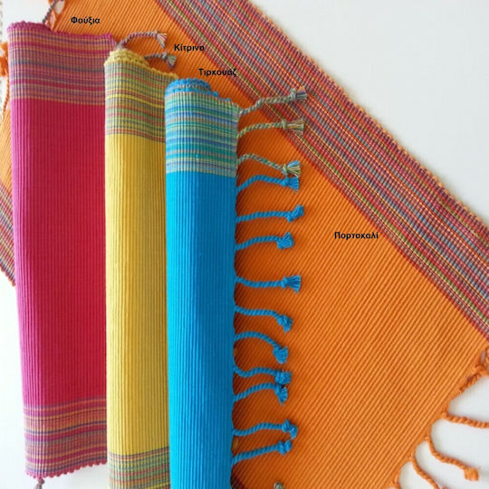 Ράνερ 33x145 Βαμβακερό Natural Home Gk-106 Πορτοκαλί