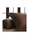 Hauz Bamboo Collection Oxford Monochrome Kissenbezüge 52x78+20+6x3 Zimt