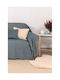 Naf Naf Highline Three-Seater Sofa Throw Chenille 180x300cm Blue