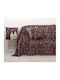 Mardim Armchair Throw Chenille 170x170cm Burgundy -02