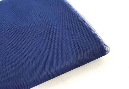 Tüll Stoff Blau Navy 25m Breite 1,80m
