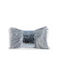 Decorative Pillow Wool Gray Silver Paillettes 45x30 Natural Home