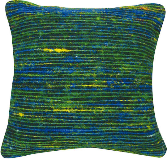 JGS S.A. Throw Pillow Cover RS-73 Cushion-015 Green Silk 45x45cm