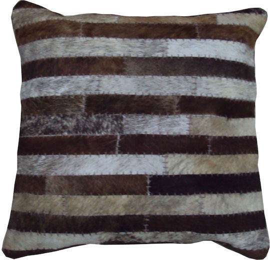 JGS S.A. Decorative Pillow Case KB-7 Cushion-036 Brown Beige Vaqueta 45x45cm