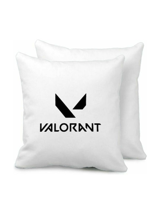 Valorant Μαξιλάρι Καναπέ 40x40cm Περιέχεται Γέμισμα