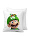Super Mario Luigi Zierkissen Sofa 40x40cm Mit Füllung
