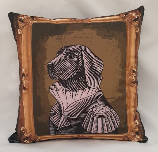 Velvet Pillow Case 45x45 Mr Dog 45 X 45