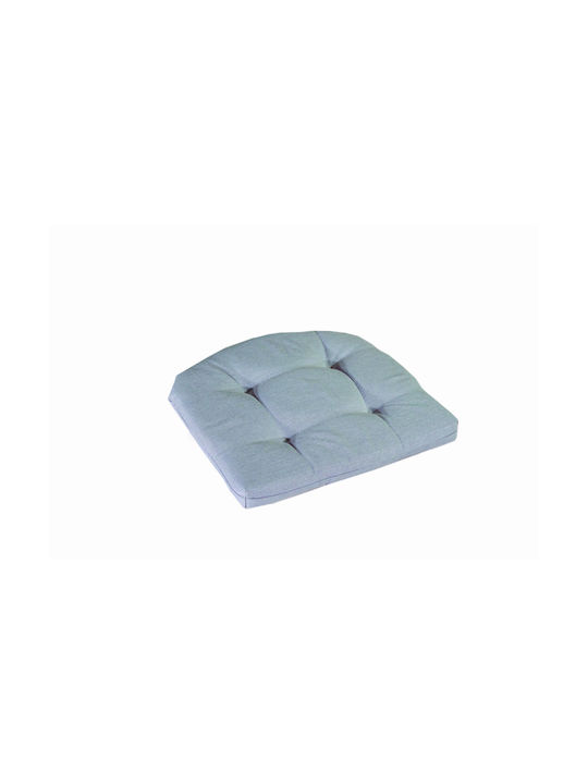 Bioafrol Gartenstuhlkissen Sitzgurt 40x40x5cm Leinen Grau
